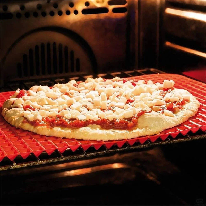 Cook healthier meals with this non-stick silicone pyramid mat. Perfect for roasting, grilling, and baking. Heat-resistant, reusable, and easy to clean.
